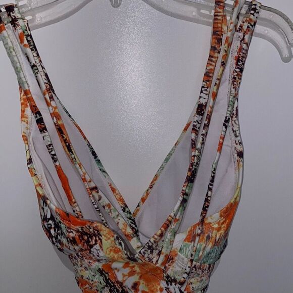 Cabarita Swim Australia Women's Multicolor V-Neck One Piece Swimsuit Size 10 - Picture 5 of 10